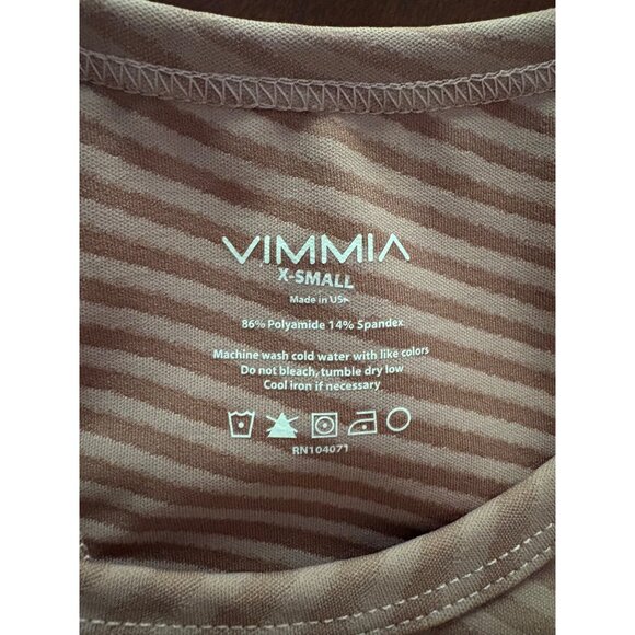 VIMMIA X Energy Wave Basic Bra Sports Bra in Vintage Rose Striped Size XS NWOT - Picture 5 of 8